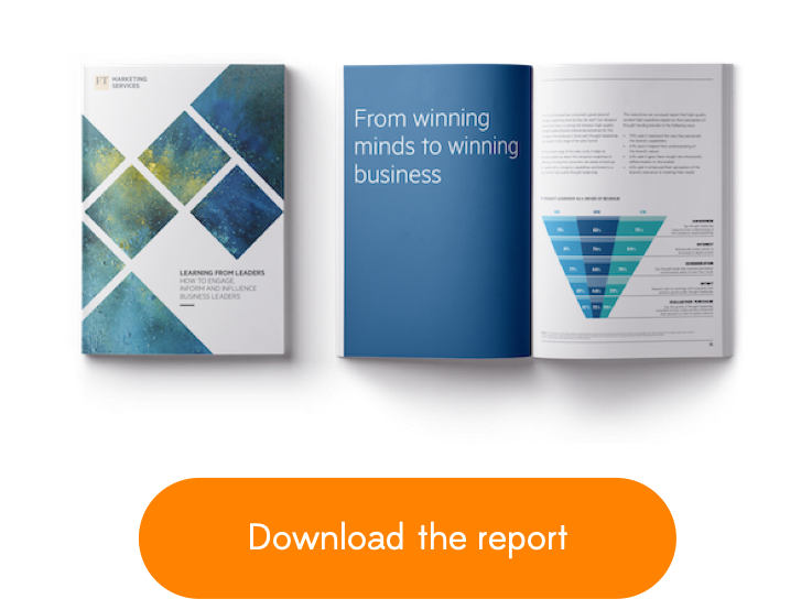 Download our Learning from Leaders report for more insight into developing your thought leadership strategy