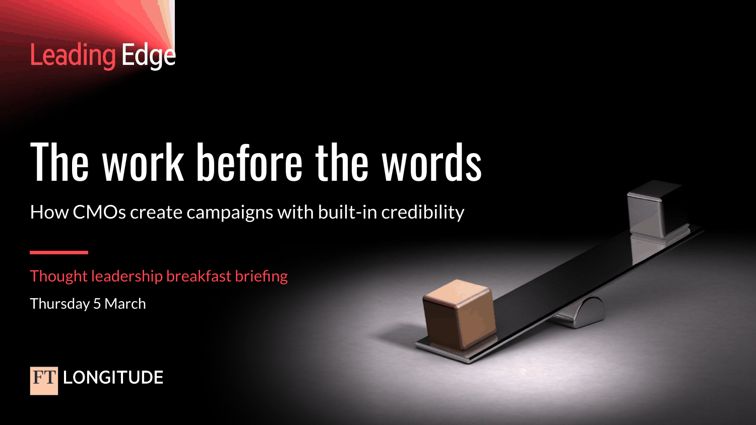 A showcase of slides from a recent FT Longitude event